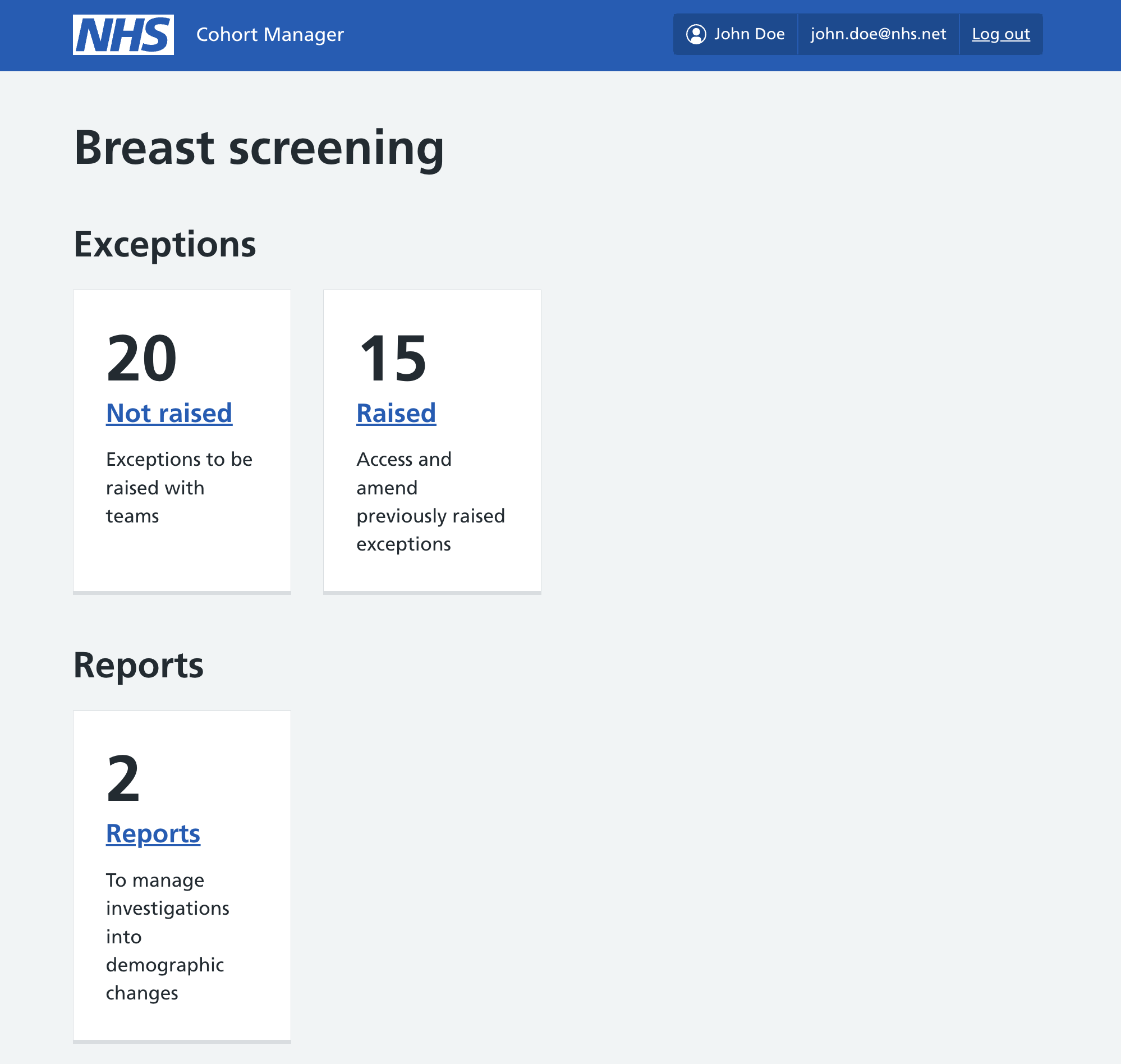 Screenshot of Developing a service to ensure the right people are selected for invitation to screening